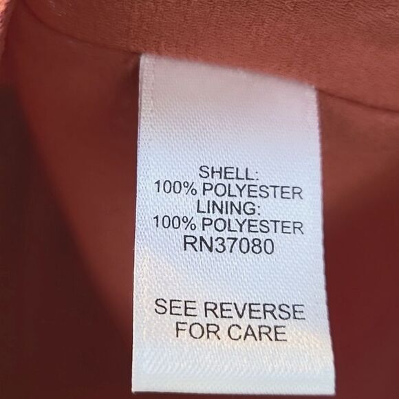 Cato Rust Color Top with Black & White Floral Designs & Bell Sleeves Size 18/20W - Picture 9 of 9